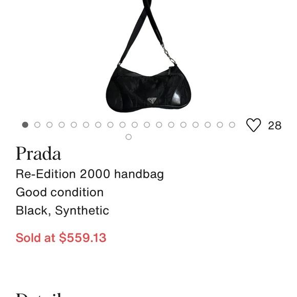 [SOLD]RARE FW2000 VINTAGE PRADA NERO QUILTED NYLON SHOULDER BAG WITH LEATHER TRM - Picture 12 of 12